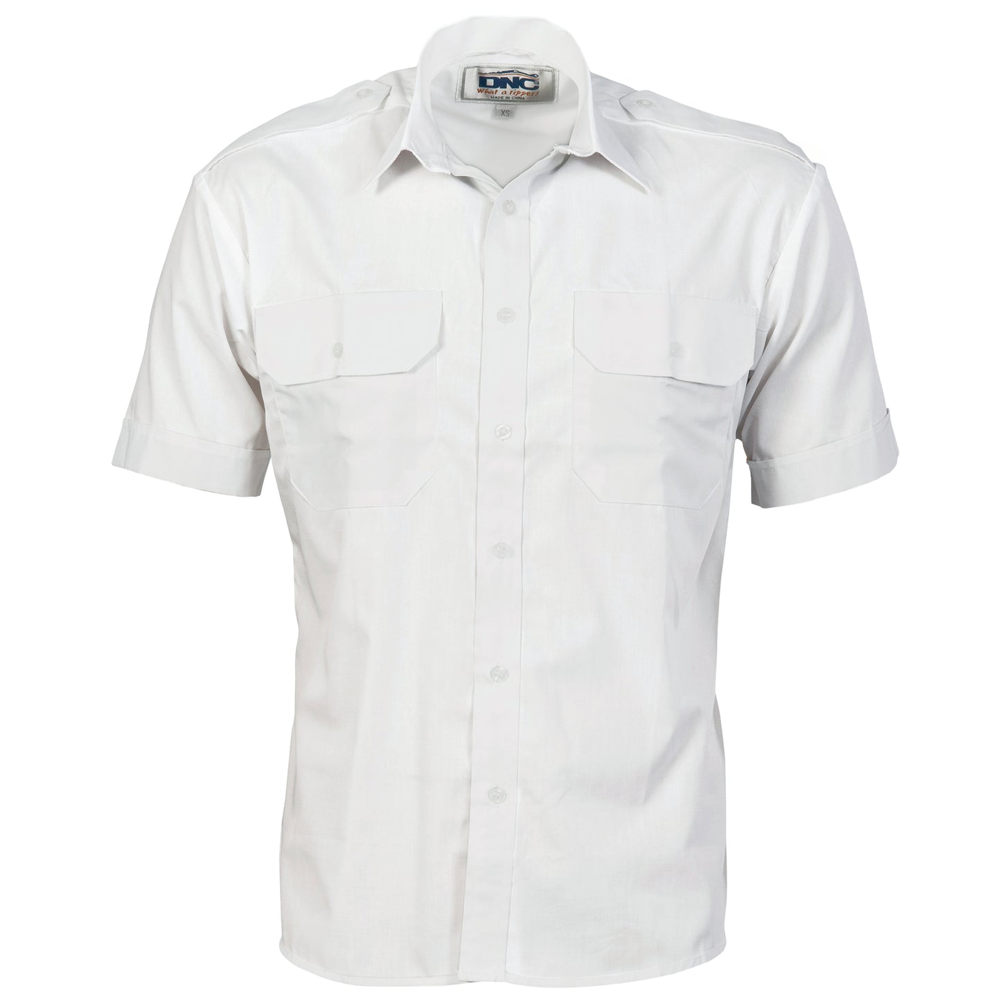 Epaulette Polyester/Cotton Work Shirt - Short Sleeve