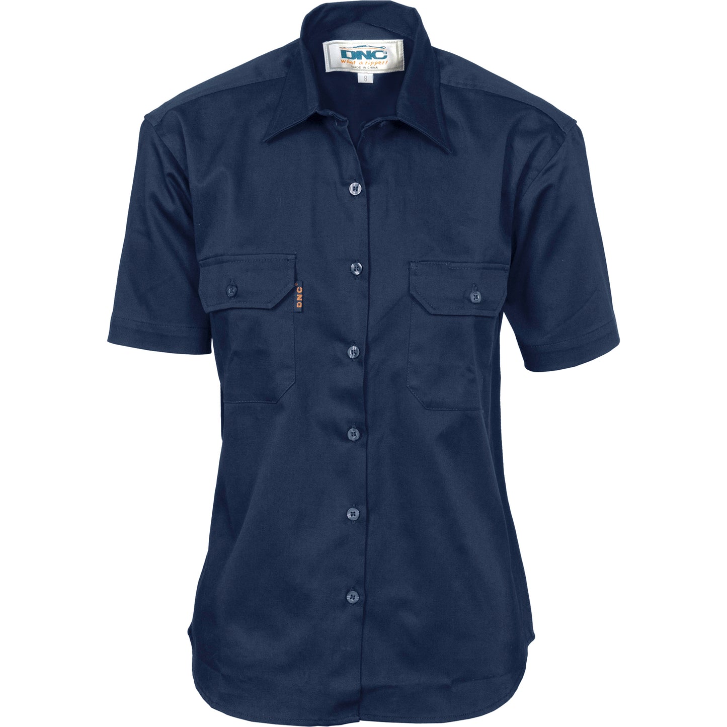 Ladies Cotton Drill Work Shirt - Short Sleeve