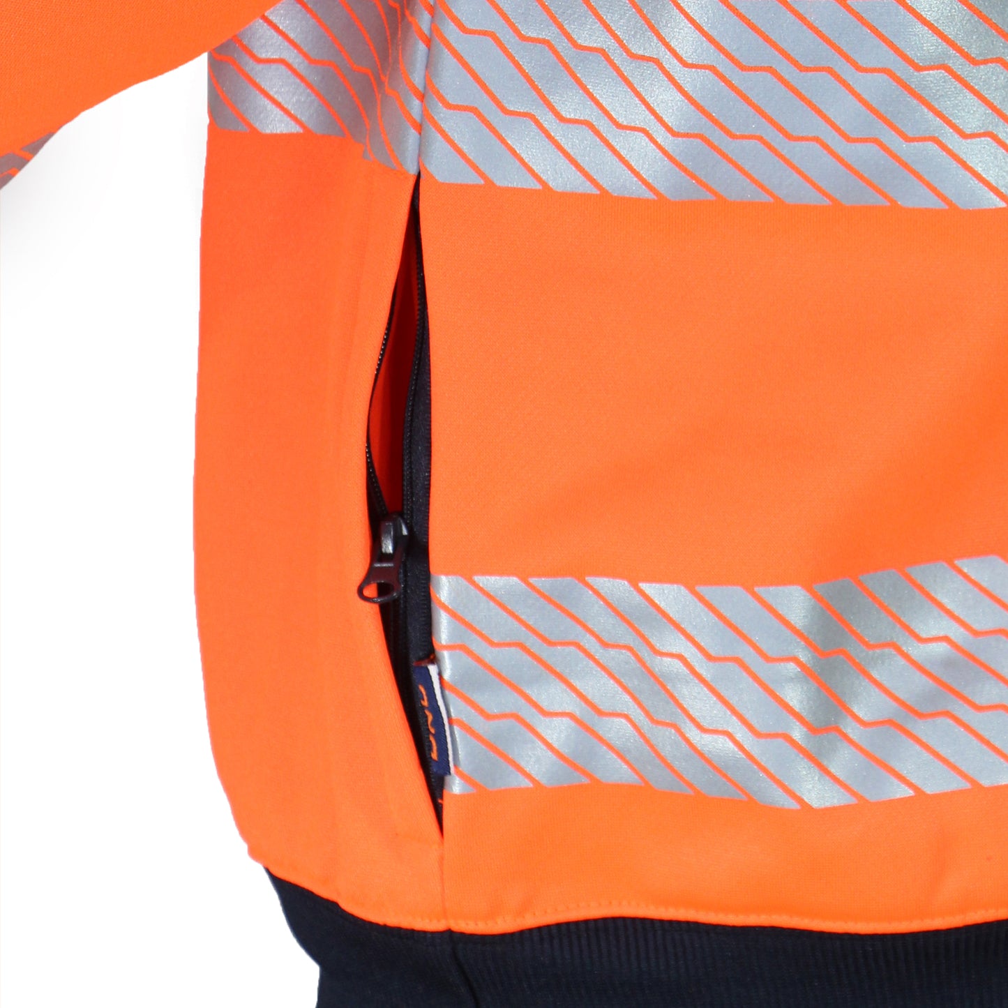 HiVis Segmented Tape X Back 1/2 Zip Jumper