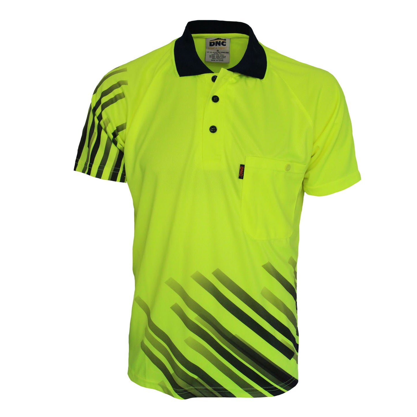 Hivis Sublimated Stripe Polo