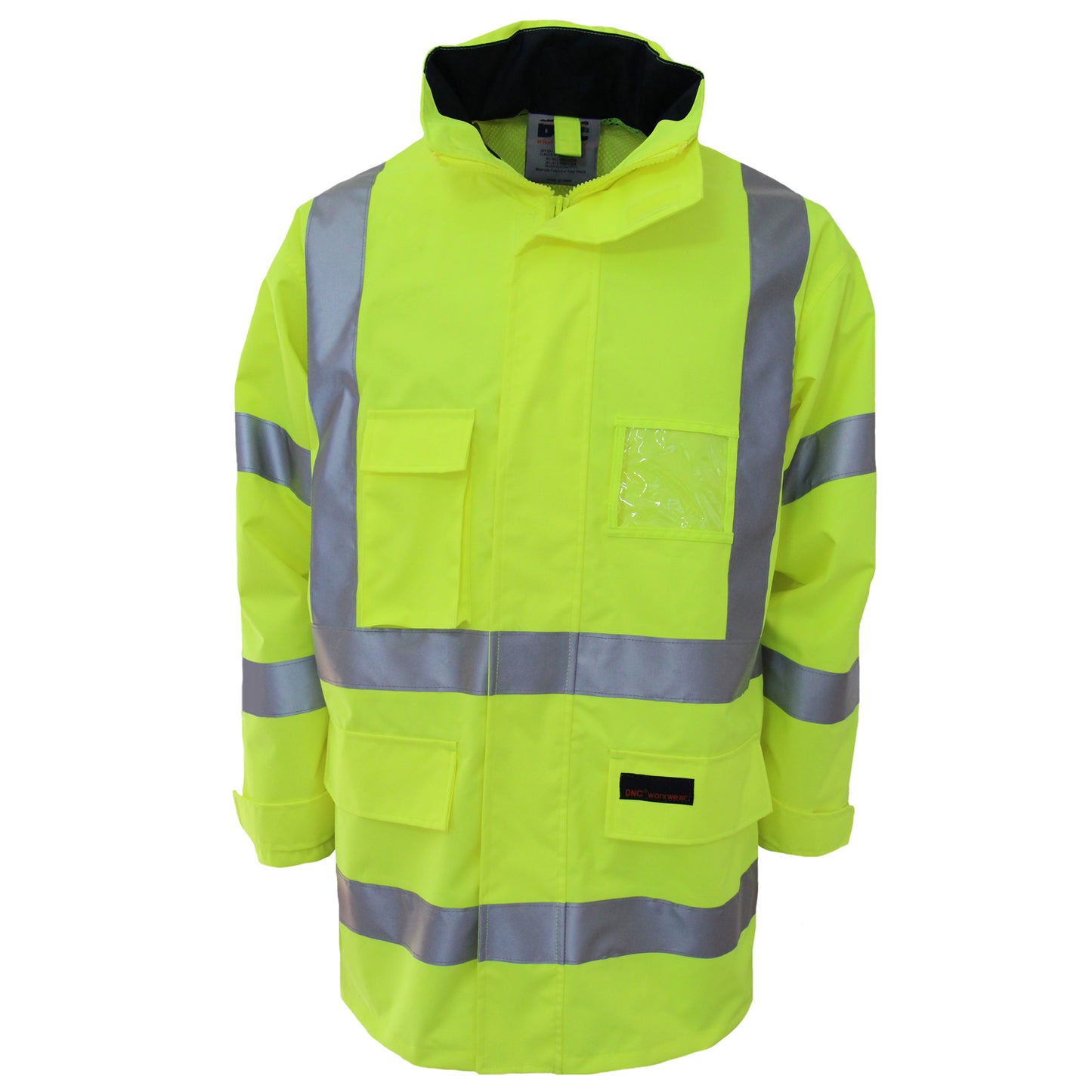 HiVis Breathable Rain Jacket Biomotion tape