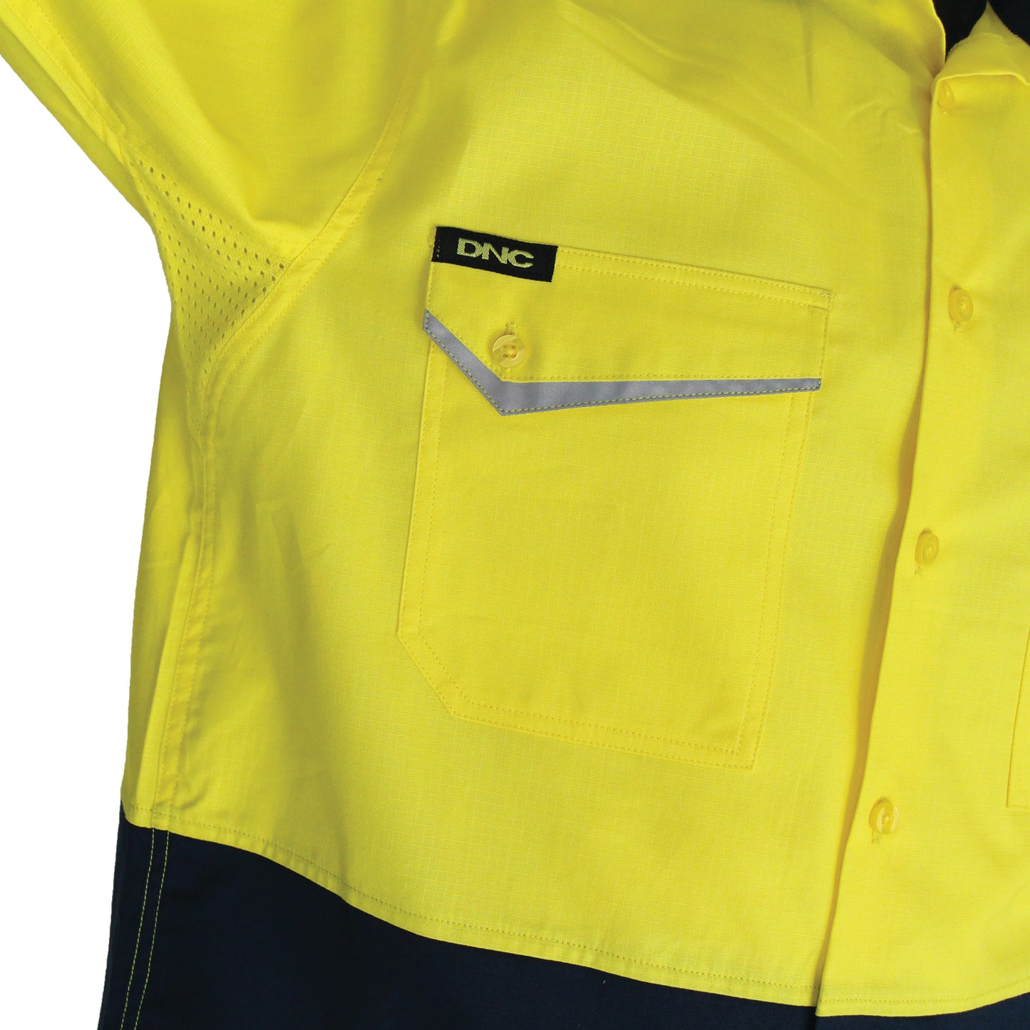 Two-Tone RipStop Cotton Cool Shirt, L/S