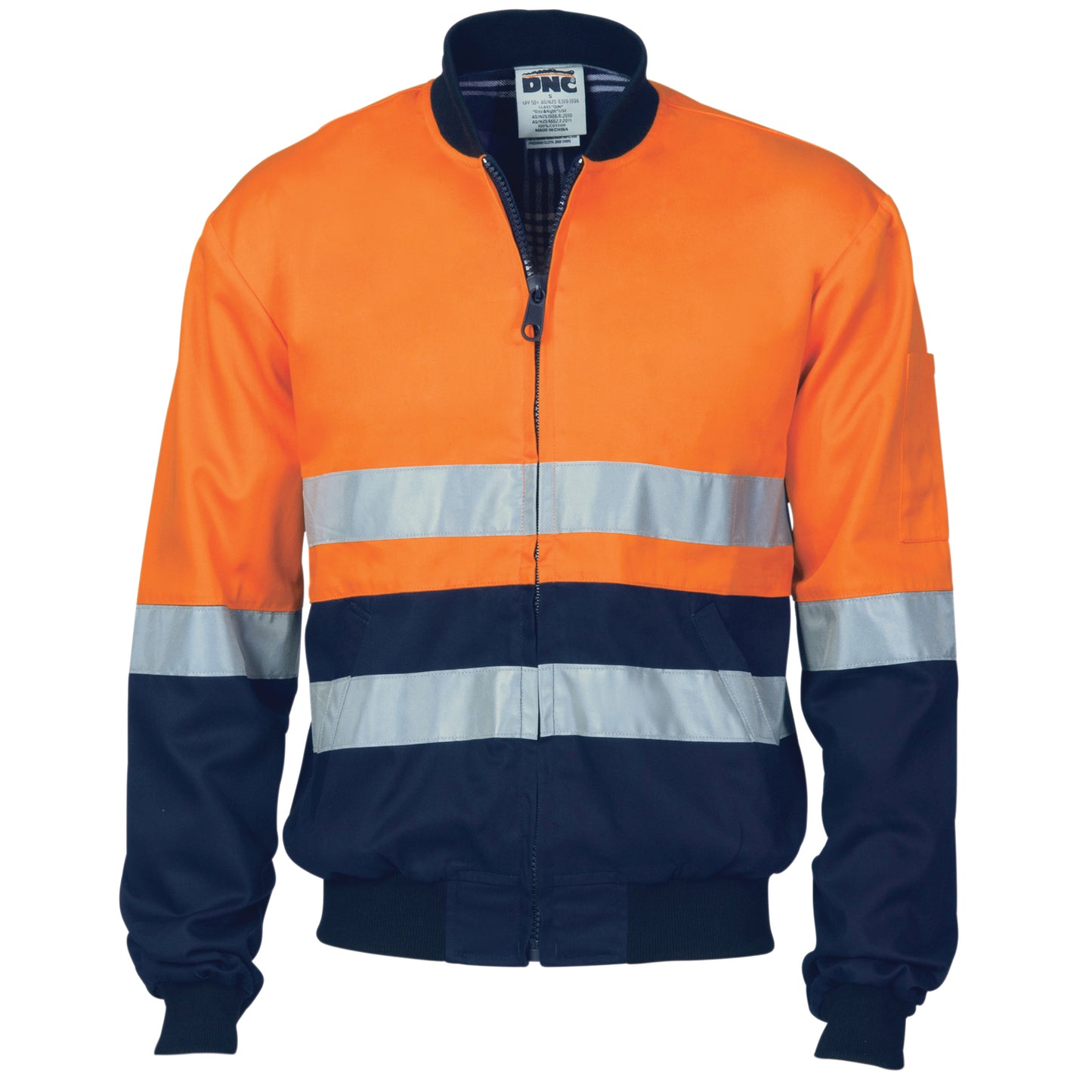 HiVis Two Tone D/N Cotton Bomber Jacket with CSR R/tape