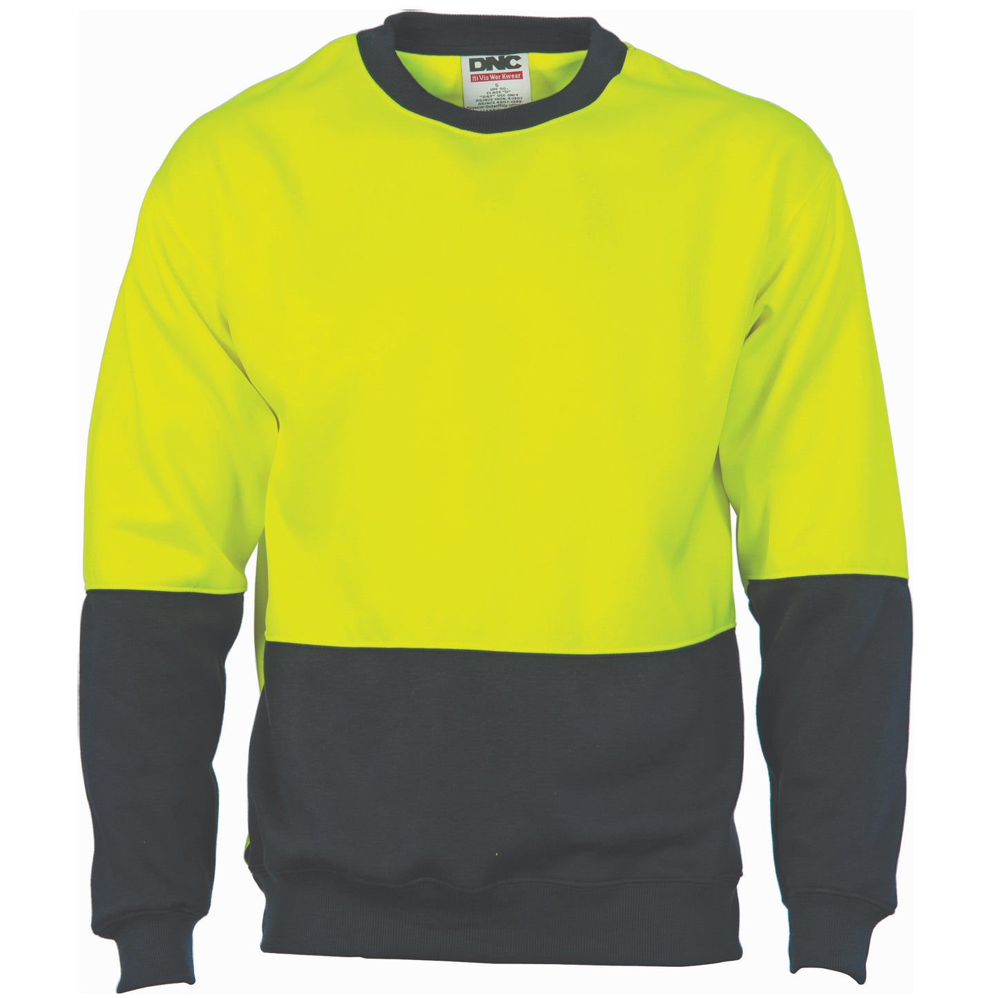 HiVis Two Tone Fleecy Sweat Shirt (Sloppy Joe) V-Neck