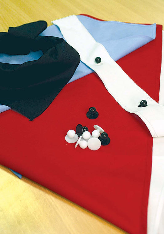 Chef Jacket Button Strip - pair