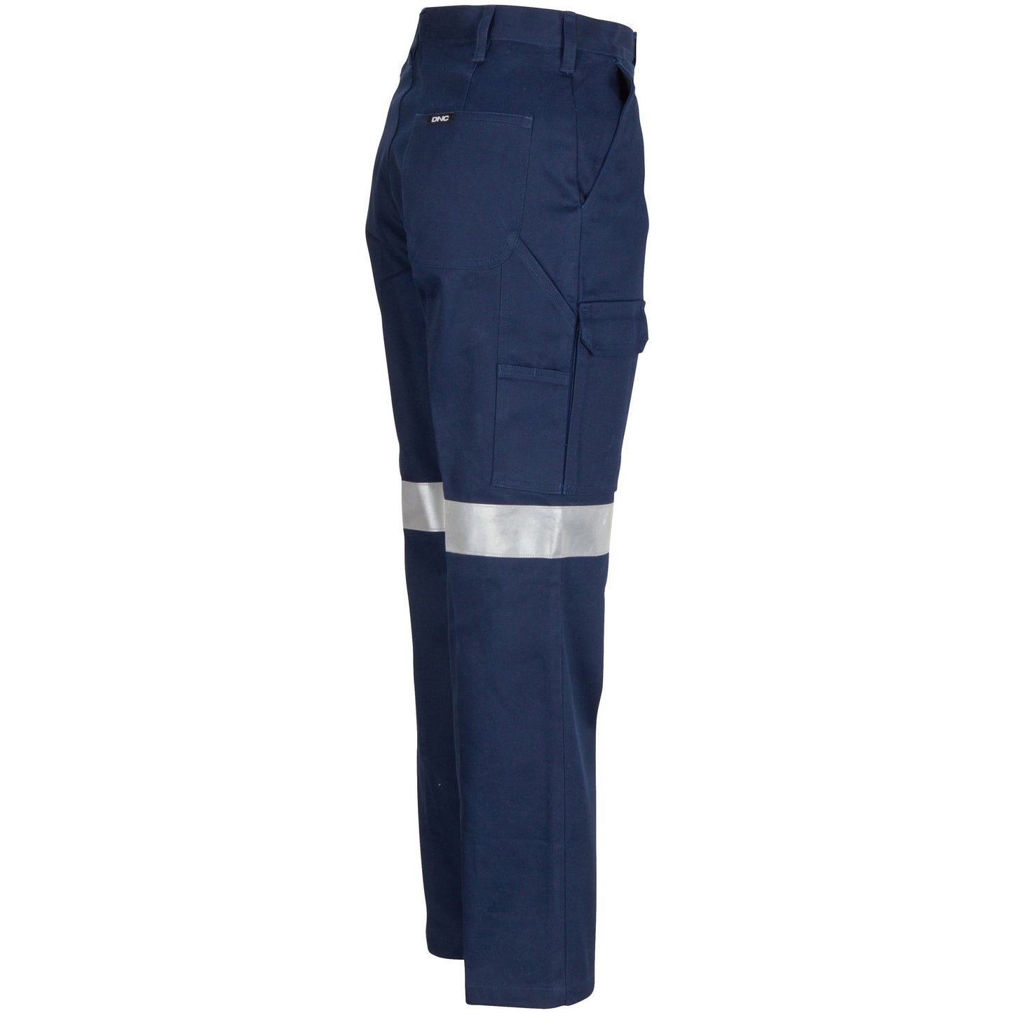 Ladies Cotton Drill Cargo Pants with 3M Reflective Tape