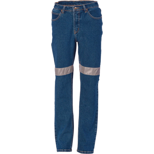 Ladies Taped Denim Stretch Jeans CSR R/Tape