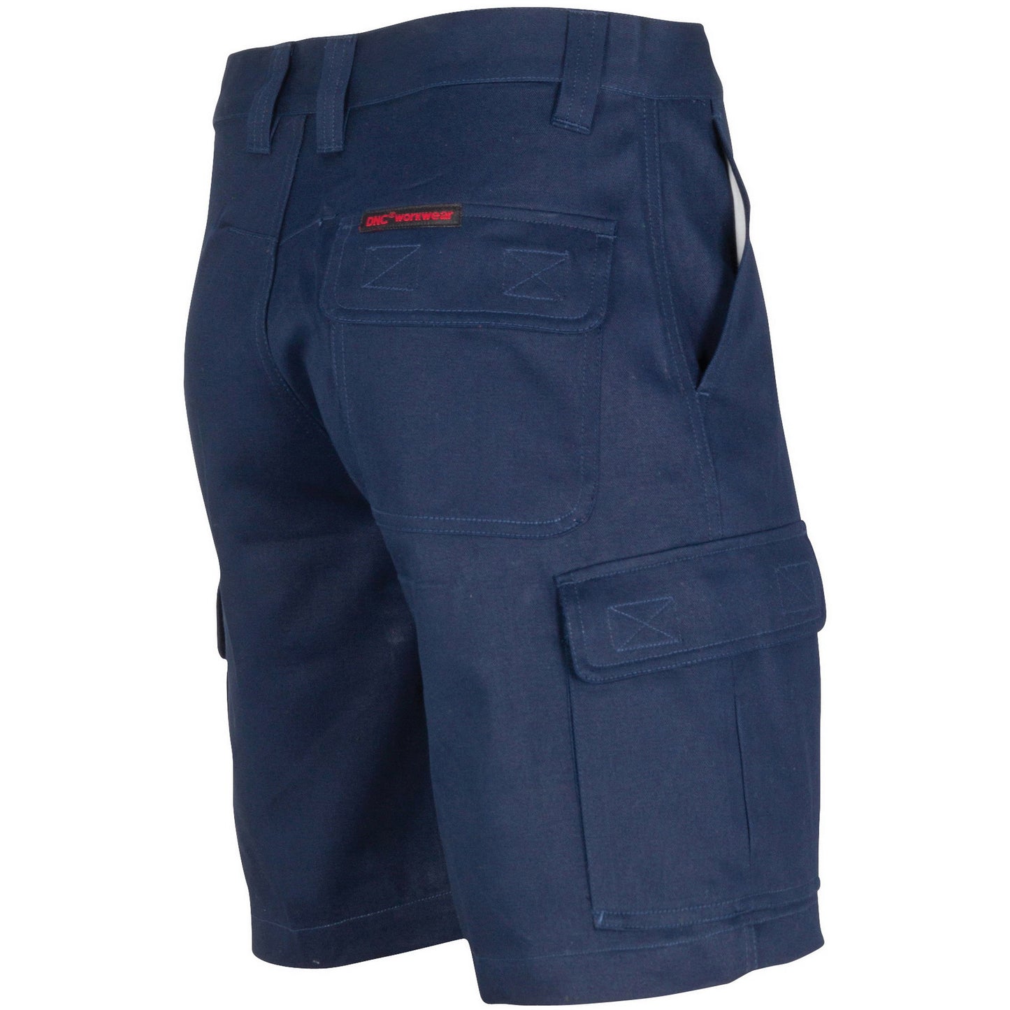 Middle Weight Cotton Double Slant Cargo Shorts - With Shorter Leg Length
