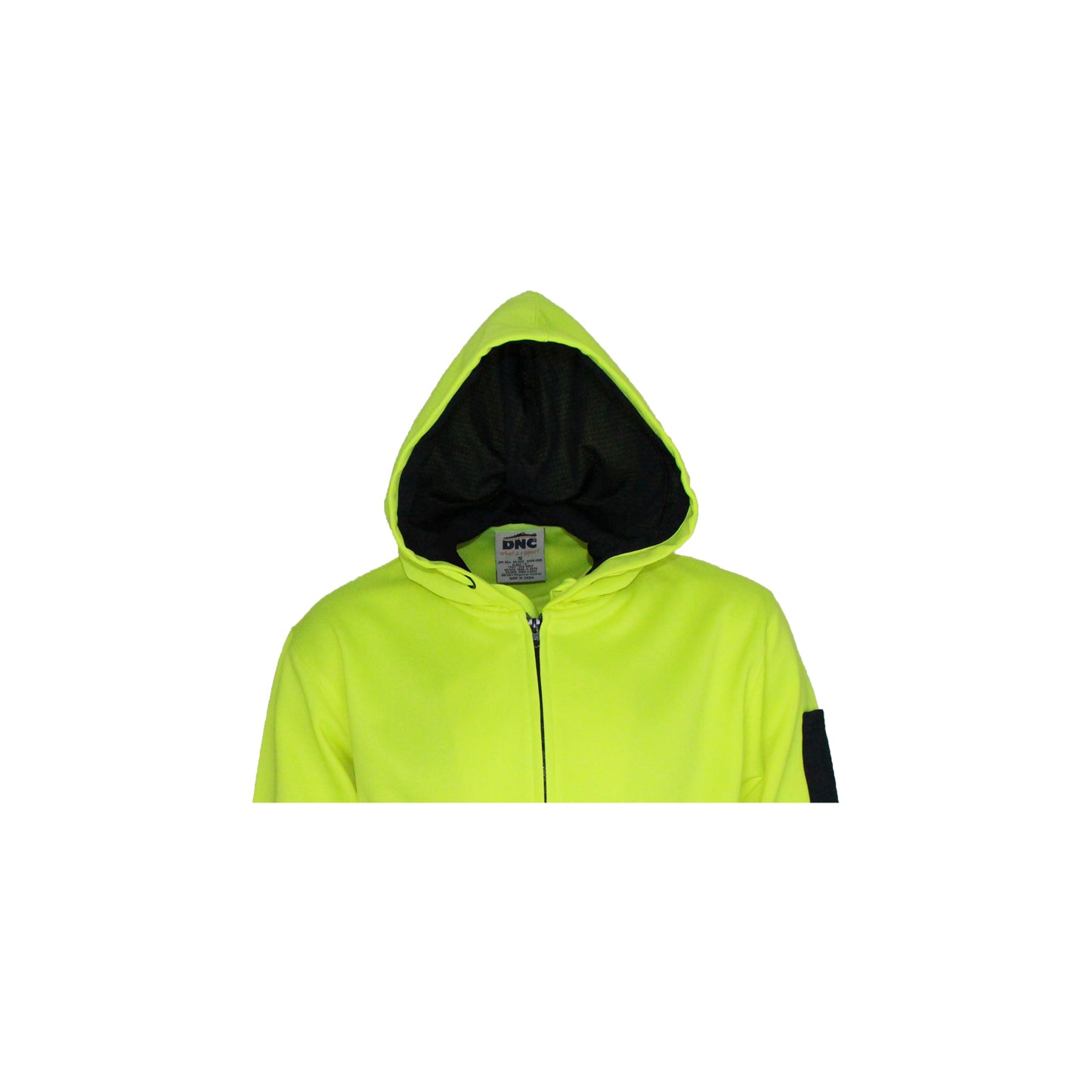 Hivis 2 tone full zip super fleecy hoodie