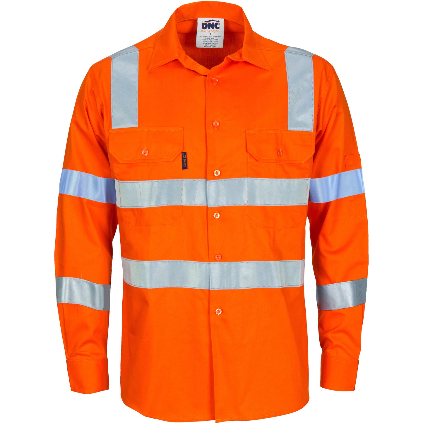 HIVIS D/N L/W COTTON SHIRT