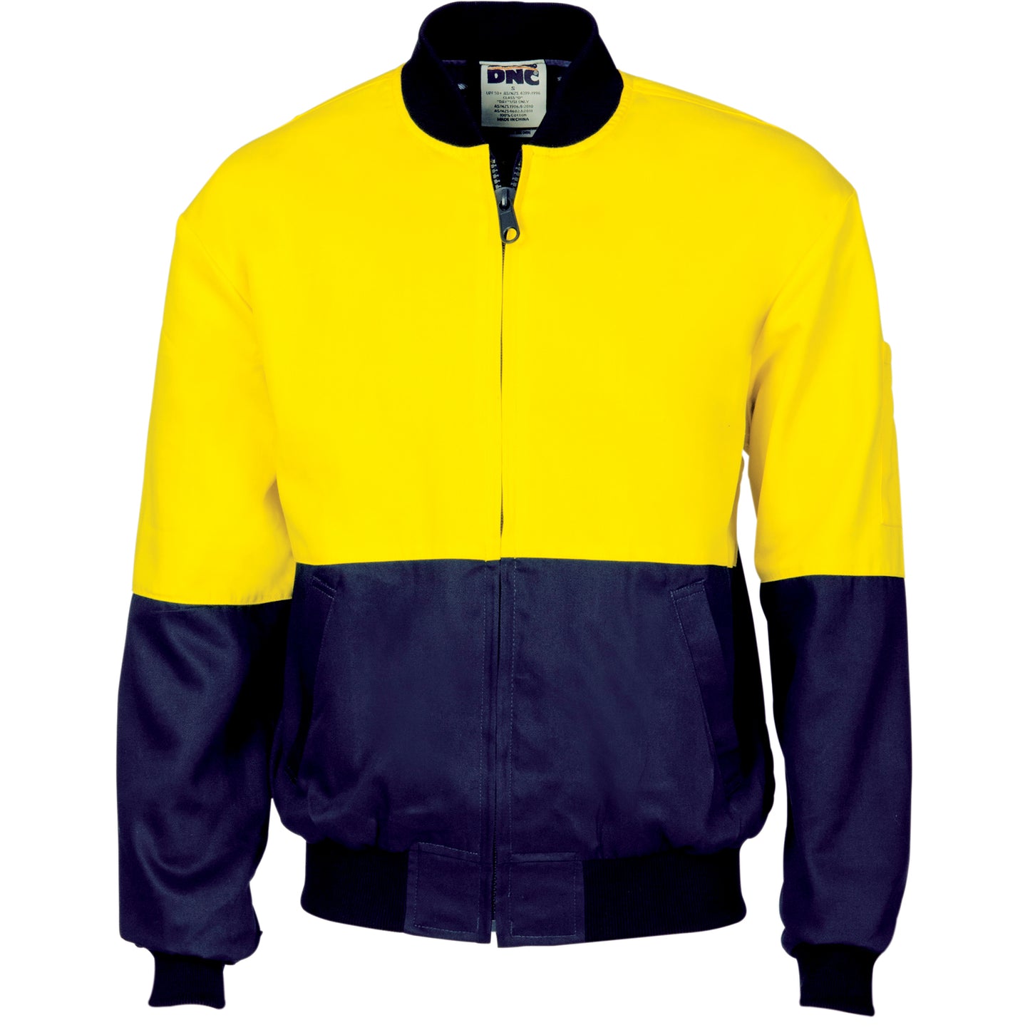 HiVis Two Tone D/N Cotton Bomber Jacket with CSR R/tape