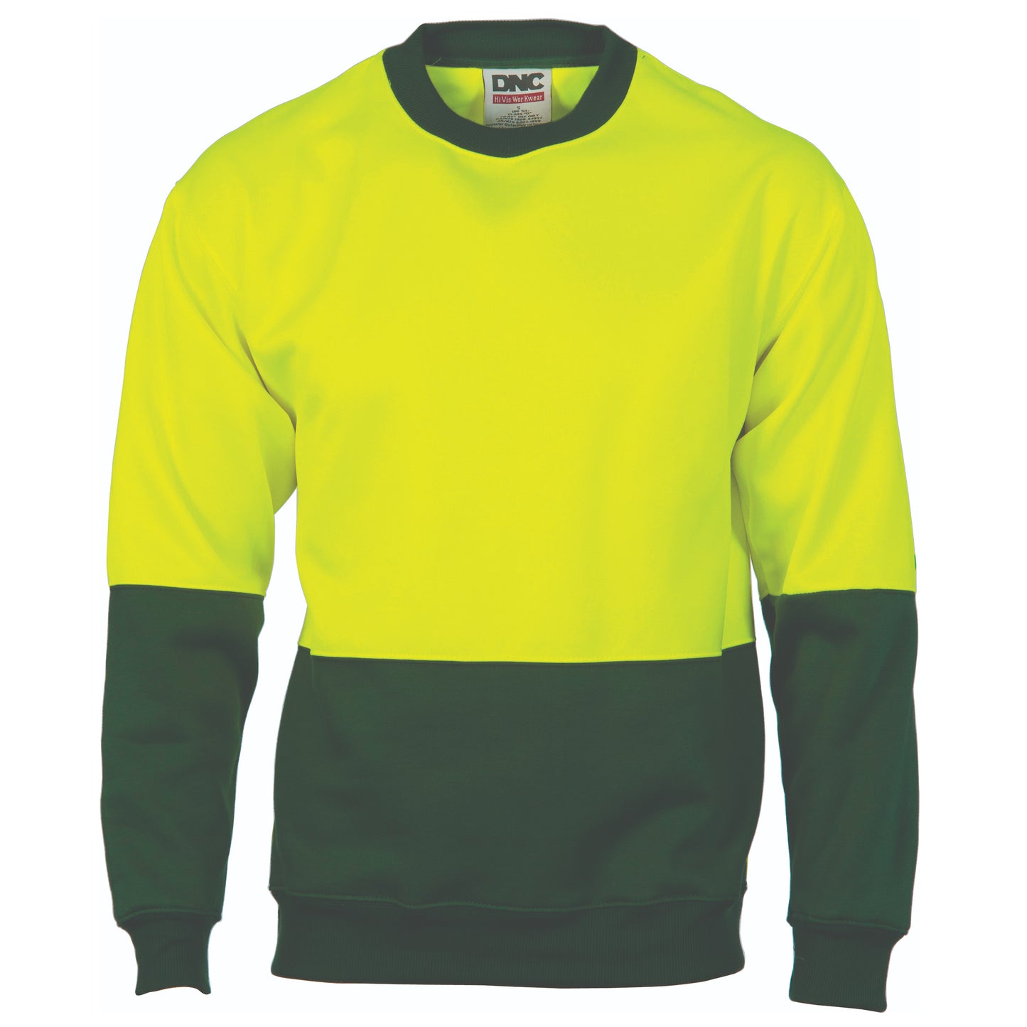 HiVis Two Tone Fleecy Sweat Shirt (Sloppy Joe) V-Neck