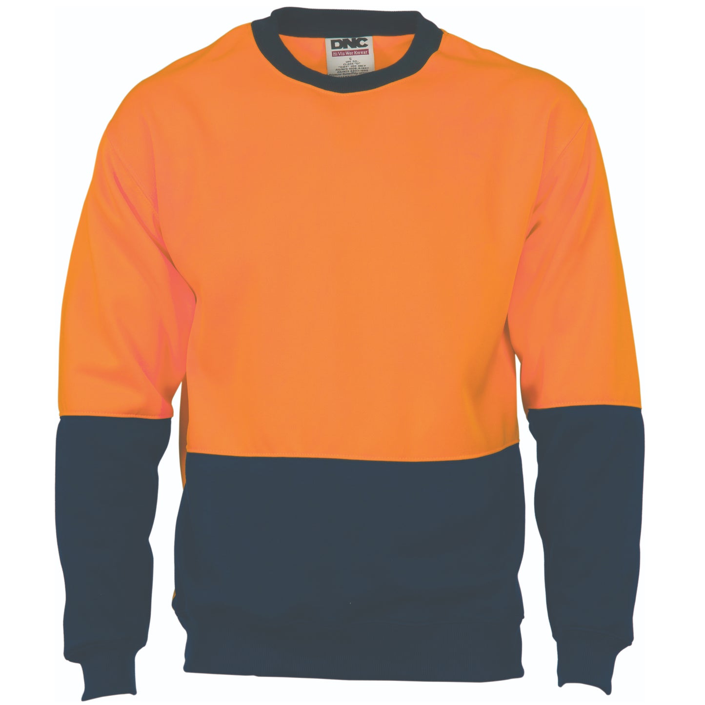 HiVis Two Tone Fleecy Sweat Shirt (Sloppy Joe) V-Neck