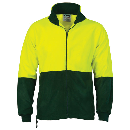 HiVis Two Tone Full Zip Polar Fleece