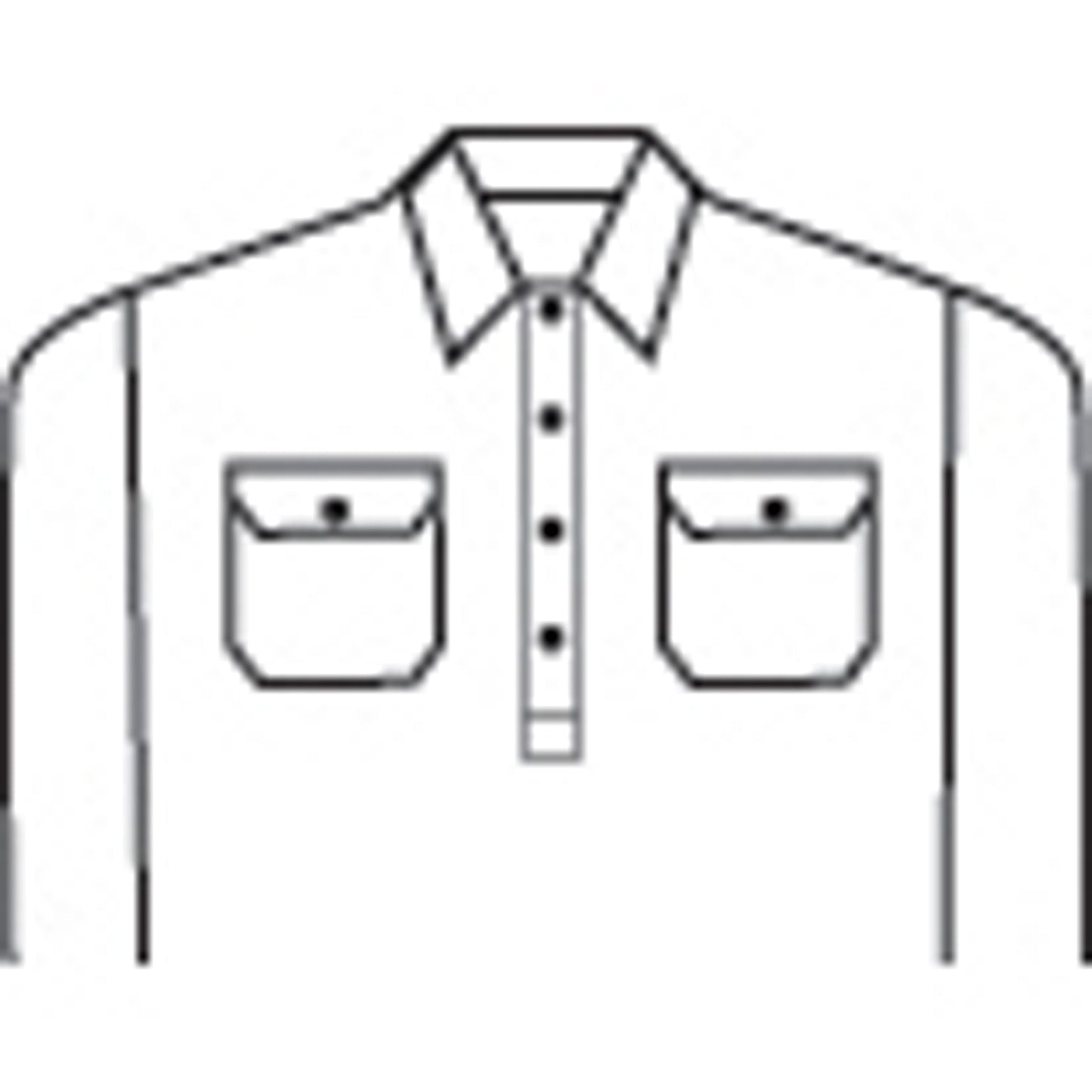 HiVis Close Front Cotton Drill Shirt with 3M R/Tape