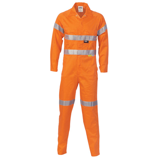 HiVis Cotton Coverall with 3M R/Tape