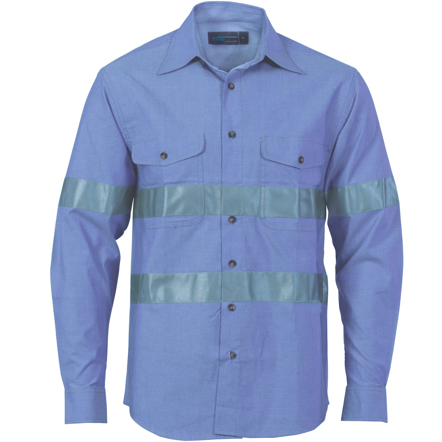 Cotton Chambray Shirt with Generic R/Tape - Long sleeve